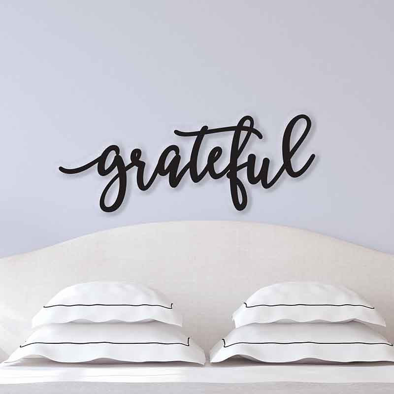 Thankful Metal Sign Thankful Wall Decor Thanksgiving Decor Living Room Decor