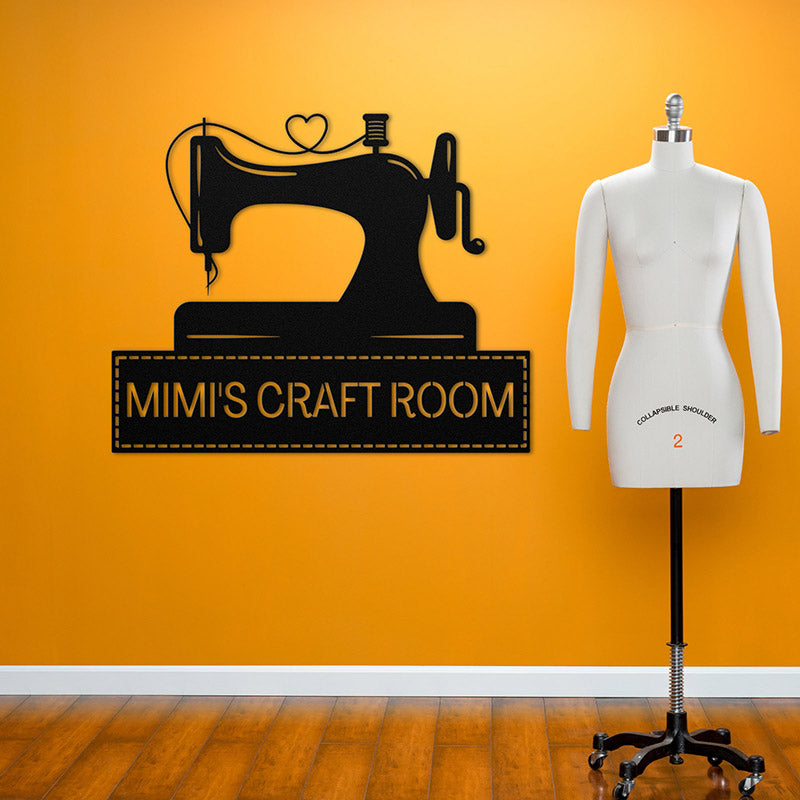 Sewing Room Sign, Custom Metal Sign, Quilting Sign, Craft Room Decor
