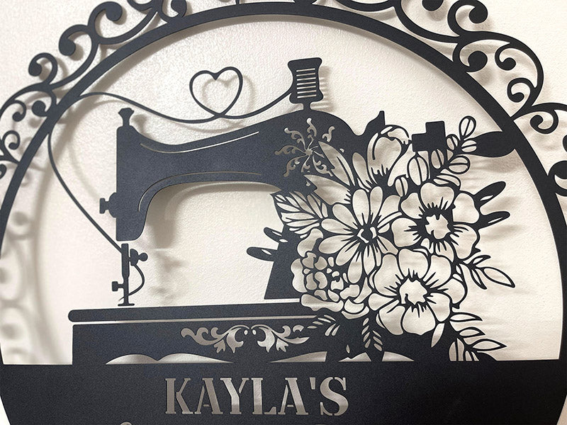 Sewing room sign,Personalized gift,Sewing decor,metal sewing sign