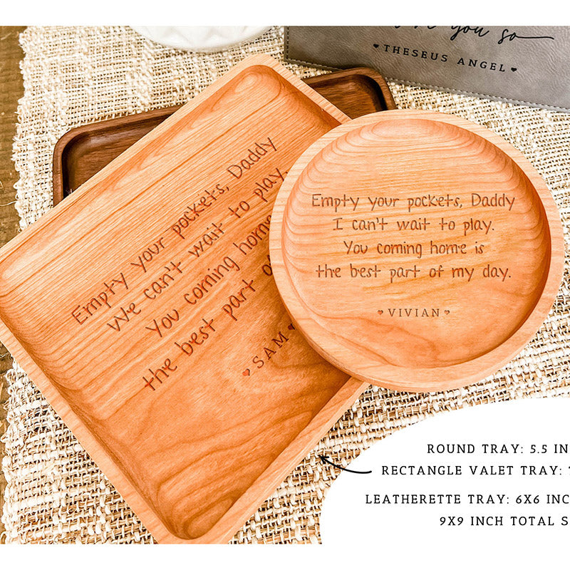 Empty your Pockets Daddy Custom Engraved Christmas or Father's Day Gift for Dad