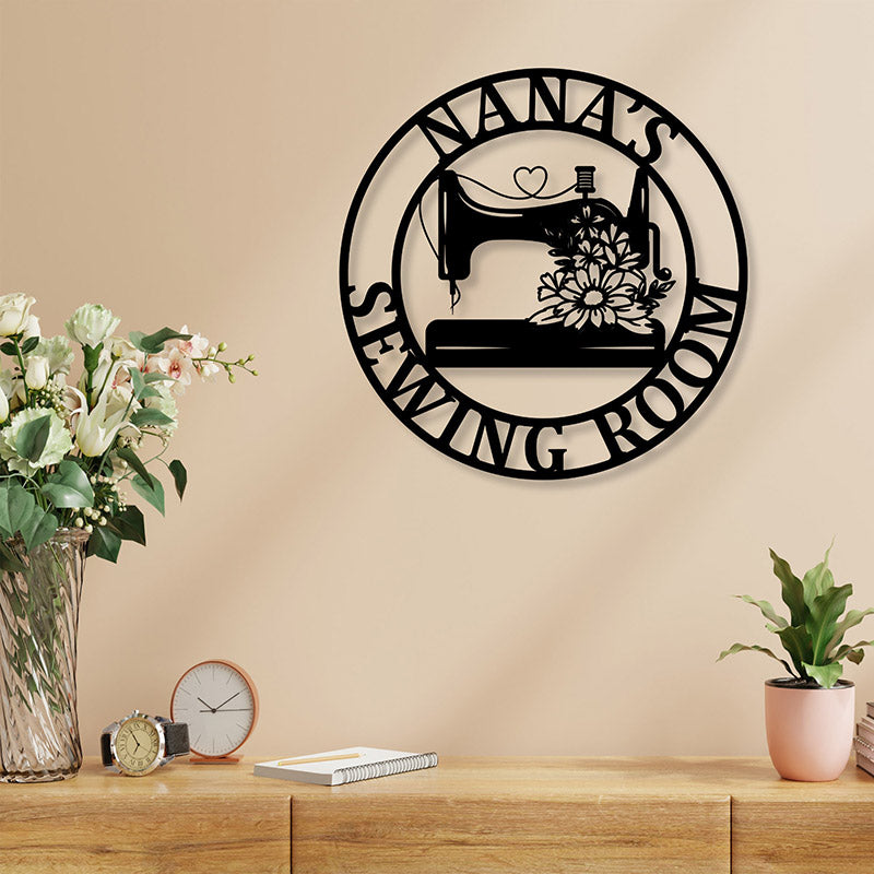 Custom Metal sewing sign,Quilting sign,gift for her
