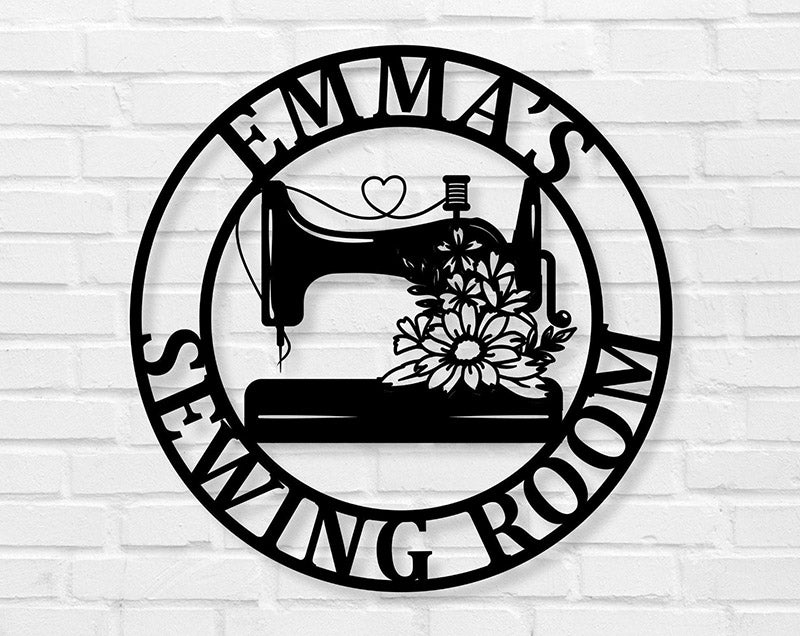 Custom Metal sewing sign,Quilting sign,gift for her