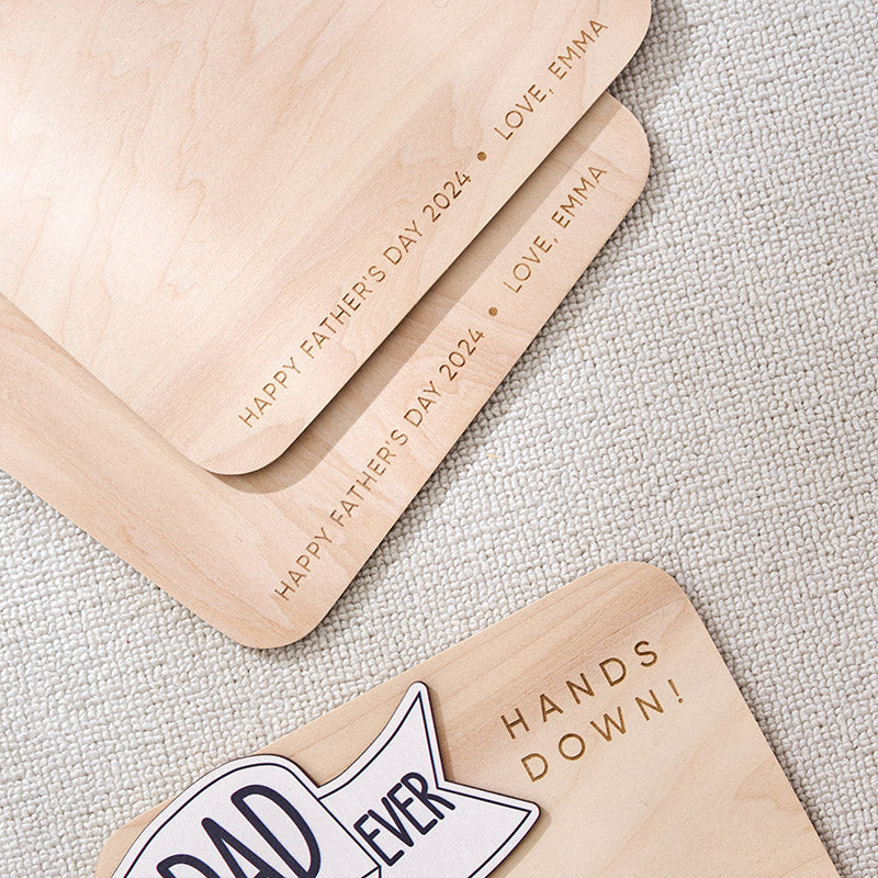 Father's Day Handprint Sign, Perfect Gift For Dad, Hands Down Best Dad Ever