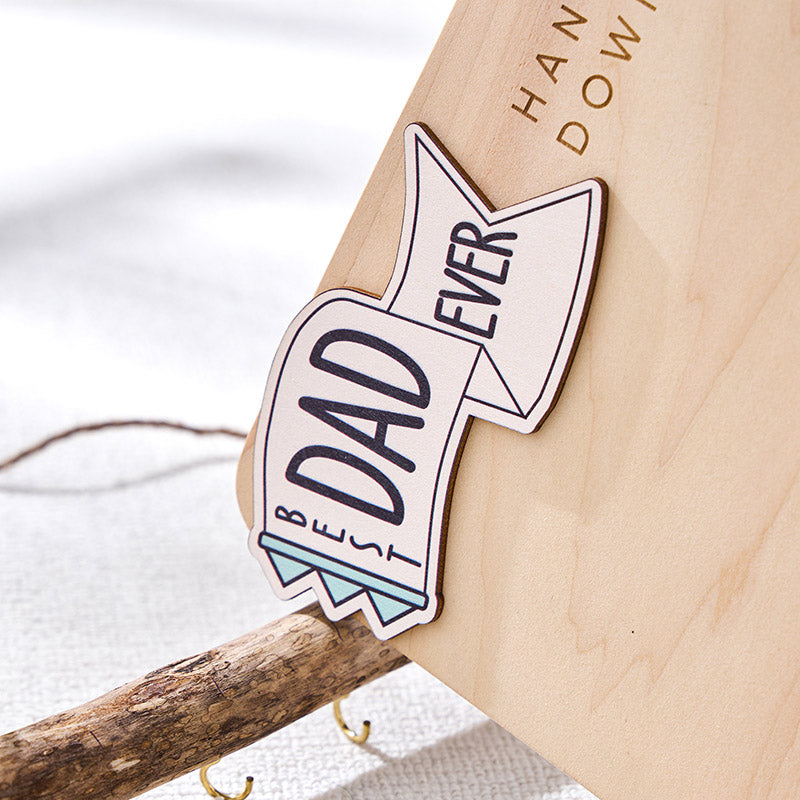 Father's Day Handprint Sign, Perfect Gift For Dad, Hands Down Best Dad Ever