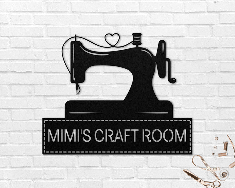 Sewing Room Sign, Custom Metal Sign, Quilting Sign, Craft Room Decor