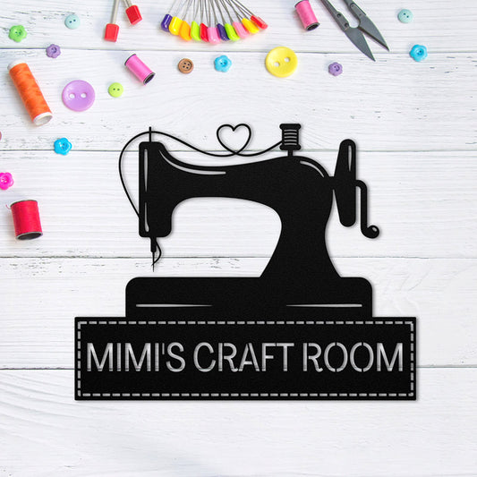 Sewing Room Sign, Custom Metal Sign, Quilting Sign, Craft Room Decor