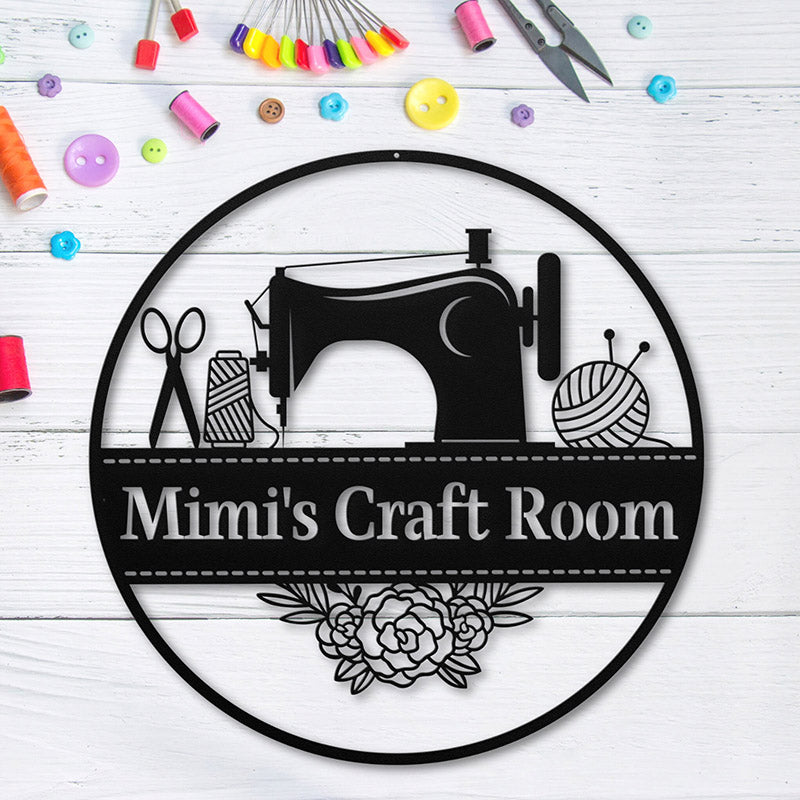 Sewing Metal Sign, Gift for Grandma, Gift for Mom