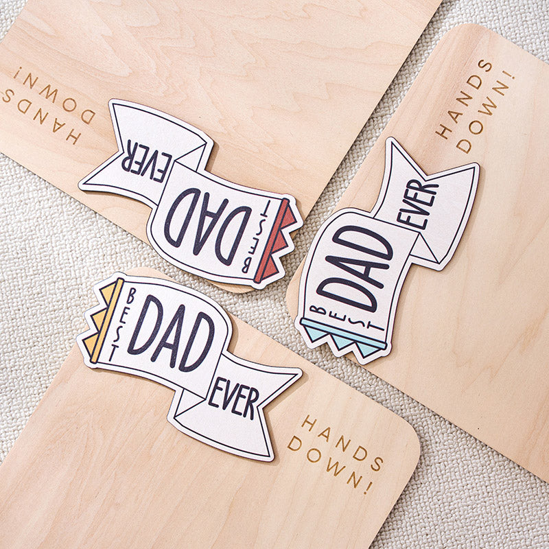 Father's Day Handprint Sign, Perfect Gift For Dad, Hands Down Best Dad Ever